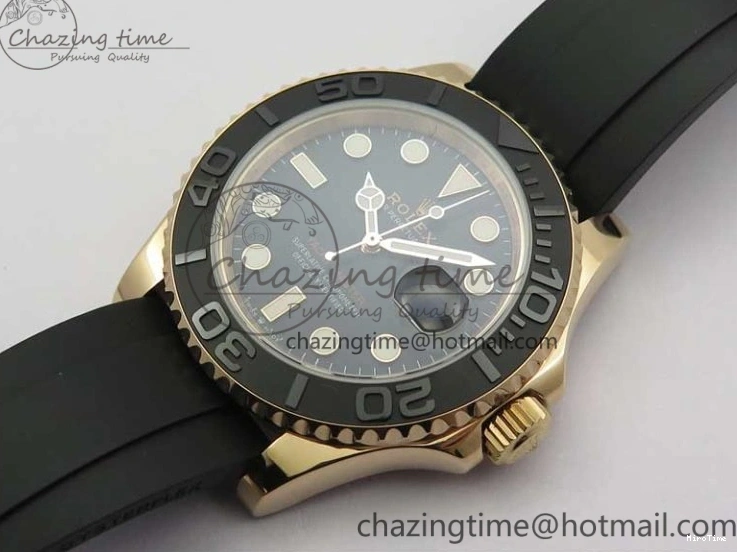 MiroTime 0523 Yacht-Master 116655 UBF 1:1 Best Edition 3D Black Ceramic Bezel on Black Rubber Strap A2836(Free Extra Strap) SunProtective 3061